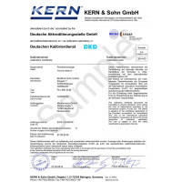 Kern Calibration Certificate for Scales and Balances up to 50kg Capacity  - 1