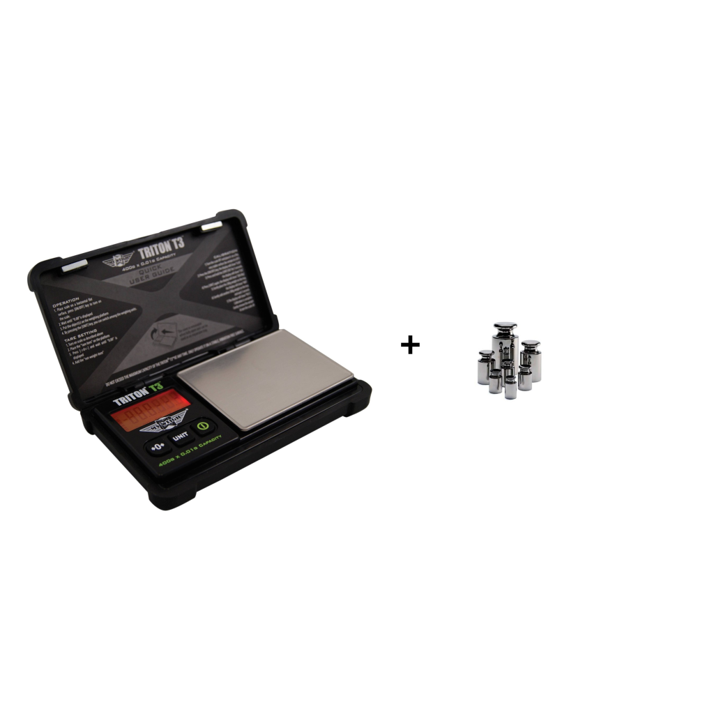 My Weigh Triton T3-400-W Tough 400g Pocket Scale with Calibration Weights My Weigh - 1