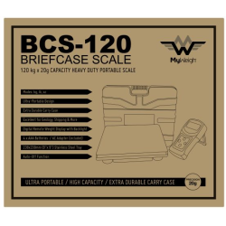 My Weigh BCS120 Portable Briefcase Scale 120kg x 20g My Weigh - 3
