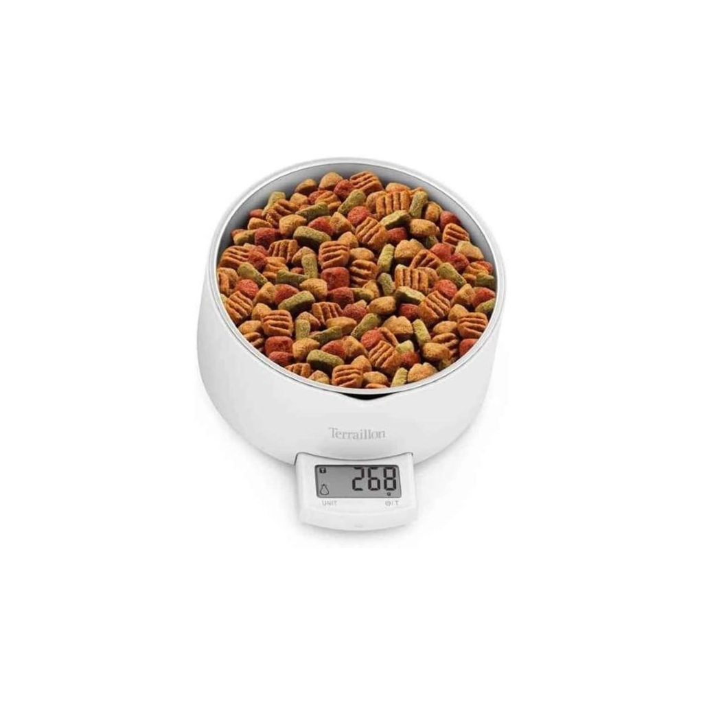 Terraillon Nutridog 2in1 Pet Feeding Scale c/w Stainless Steel Bowl 5kg x 1g Terraillon - 1