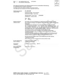 Kern Calibration Certificate for CCS Two Scale System  - 2
